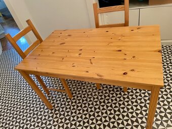 IKEA stůl 120x75cm a 2x židle IVAR - 2
