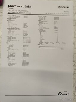 Kyocera P2040dn - černobílá laserová tiskárna A4 - 2