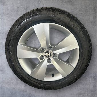 Nikdy nejeté originální alu kola Škoda 5x100 + 205/55r16 - 2
