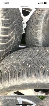 Alu kola 16” 5x112 Škoda a zimní pneu 205/55R16 - 2