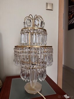 Starožitná lampa. Bohémský křišťál. - 2