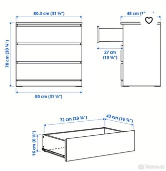 3x komody Malm Ikea - 2