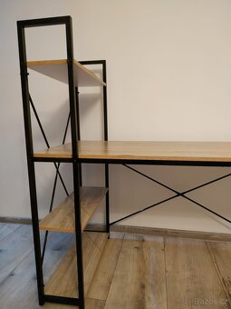 Psací stůl, regál 120cm - 2