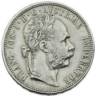 Stříbrná mince císař František Josef I. Vídeň - 2