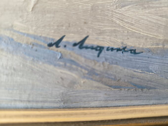 Obraz starý, autor A. Augusta - 2