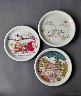Vánoční kolekce porcelánových talířů a svícnů - 2