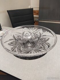 Křišťálová broušená mísa - 2