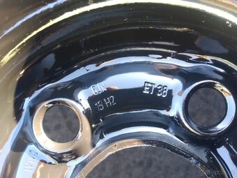 Plechové disky 5x100, 6J 15 ET 38 VW,Škoda,Seat - 2