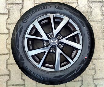Alu kola originál Mazda 3 5x114,3 R16 KRÁSNÁ TOP SADA - 2