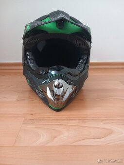 Crossová helma XTR 125 - matně zelená - 2