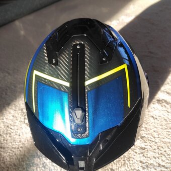 Moto přilba SHARK SPARTAN GT CARBON BLUE KROMIUM - 2