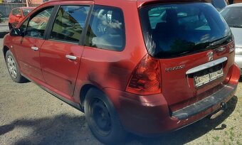 Peugeot 307 SW 1.6 HDI, r. 2006, klima, tažné, nová STK - 2