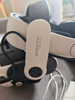Meta Quest 3 128GB + BOBOVR M3 Pro (v záruce). - 2