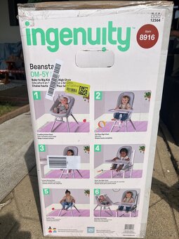 Ingenuity Židle jídelní 6v1 Beanstalk - 2