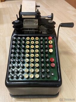 Vintage sčítací stroj Continental – 30. léta, plně funkční - 2