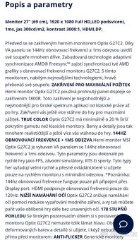 Monitor MSI Optix G27C2 - 2