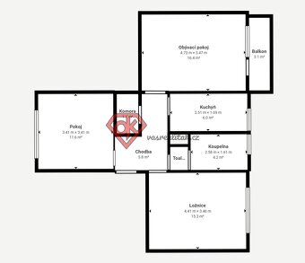 PRODEJ - byt 3+1 v Ústí nad Orlicí - 2