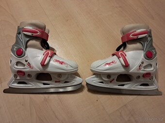 Dětské brusle, vel. 31-34, dívčí, se zoubky - 2