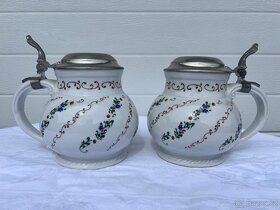 2x porcelánový korbel buclatý a malovaný - 2