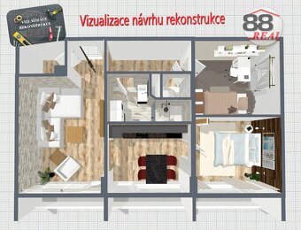 Prodej 3+1, DV, Budovatelská, Klášterec nad Ohří - 2