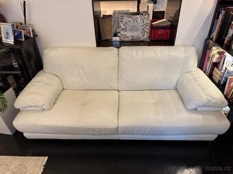 Kožená sedačka Natuzzi s bobíkem - 2