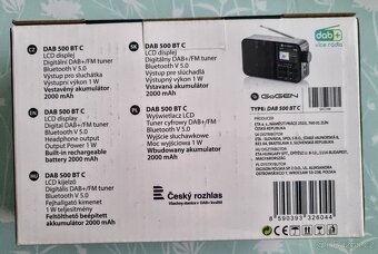Prodám přenosné rádio DAB+ FM - 2
