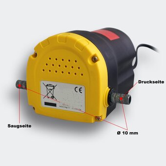 Čerpadlo na odsávání nafty a oleje 12 V - 2