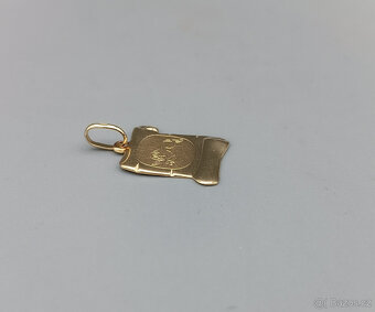 Zlatý přívěsek Beran 0,80g, 14 kt, 585/1000 - 2