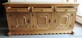 Dubová komoda - celomasiv - Výborný stav - 2