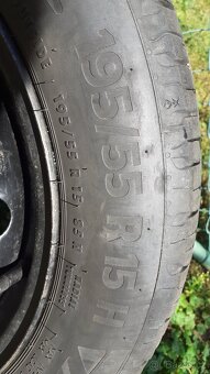 Letní pneu 195/55 R15 Continental + disky 5x100 - 2