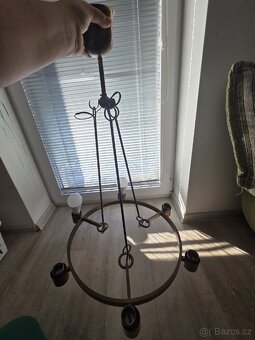 Starozitny mosazný lustr - 2