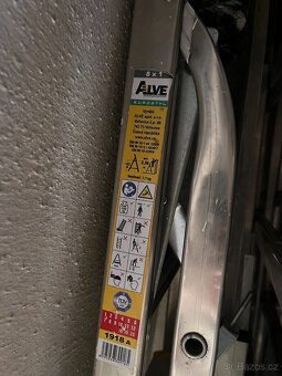 Hliníkové schůdky eurostyl 8x1 - 2