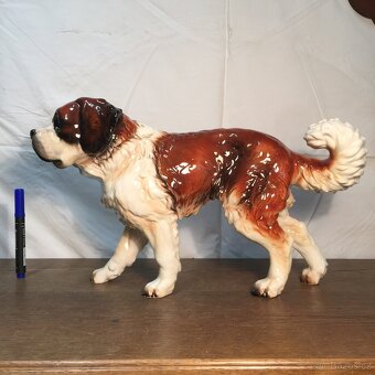 Velká porcelánová socha Bernardýn Goebel - 2