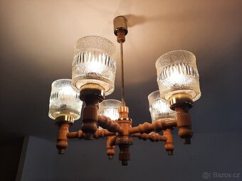 5 ramenný retro lustr - 2