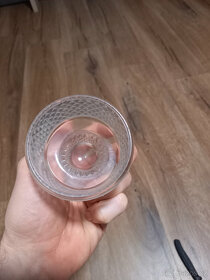starožitné skleněné pohárky retro - 2