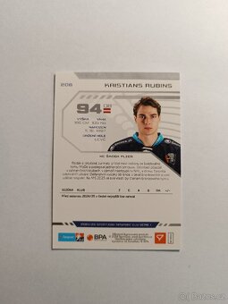 Hokejová kartička ELH Tipsport Kristians Rubins - 2