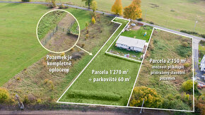 Stavební parcela pro RD s IS - 1'330 + 2'151 m2 - 2