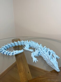 Fantasy drak – ohebná 3D tištěná figurka - 2
