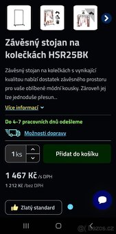 Nový štendr - mobilní stojan na oblečení - 2