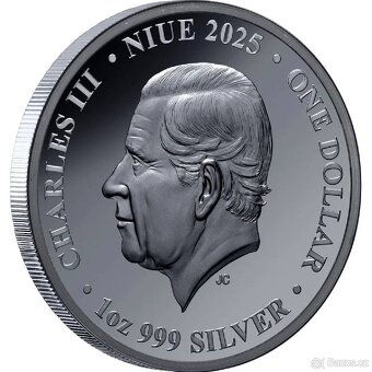 Luxusní stříbrná mince 1 oz Titanic Black Proof - 2