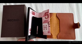 Hnědá kožená peněženka zn. Secrid - 2
