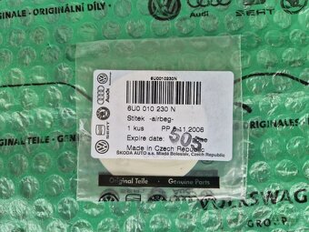 samolepka airbag na palubní desku Škoda Felicia - 2