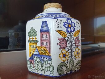 Maľovaná nádobka - habanská fajansa - 2