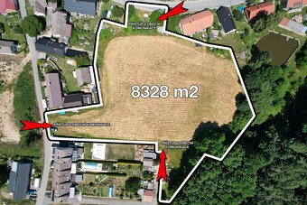 Stavební pozemek 8328 m2 Újezd u Chocně - 2