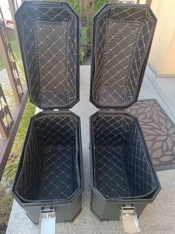 2x černý boční adventure motokufry nové - 2