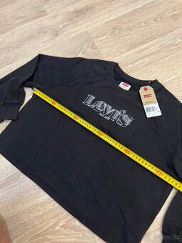 Nová černá mikina 158 Levis crop top - 2