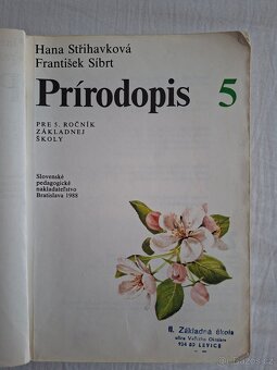 Přírodopis pro 5. ročník ZŠ (1988) - 2