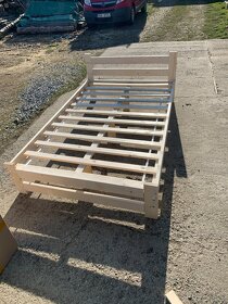 drevena postel 120x200 borovice S rostem Nova - 2