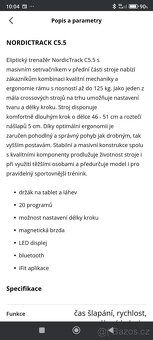 Eliptický trenažér Nordic track C5.5 - 2