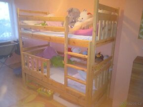 dětská patrová postel s přistýlkou - 2